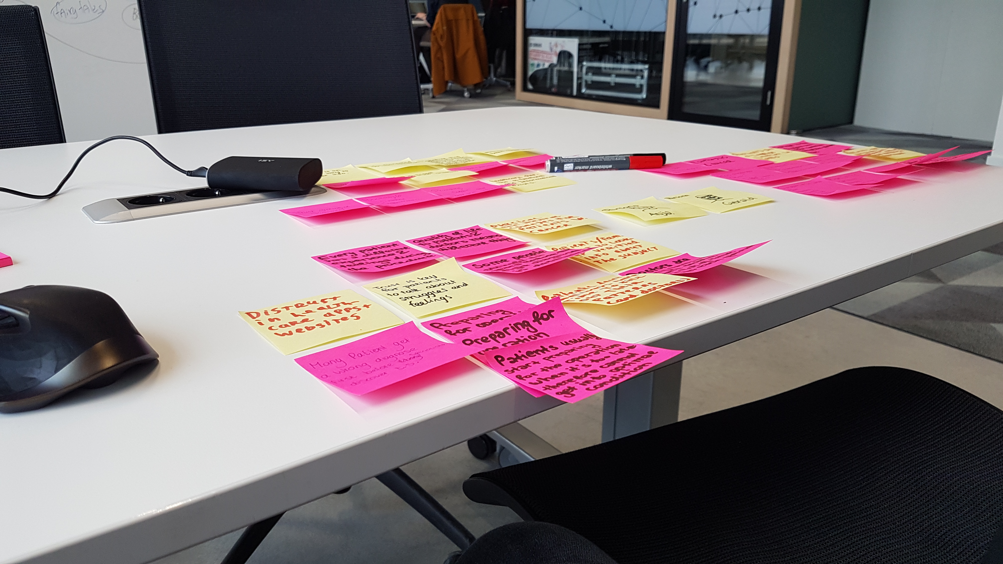 Post-its on sprint 0